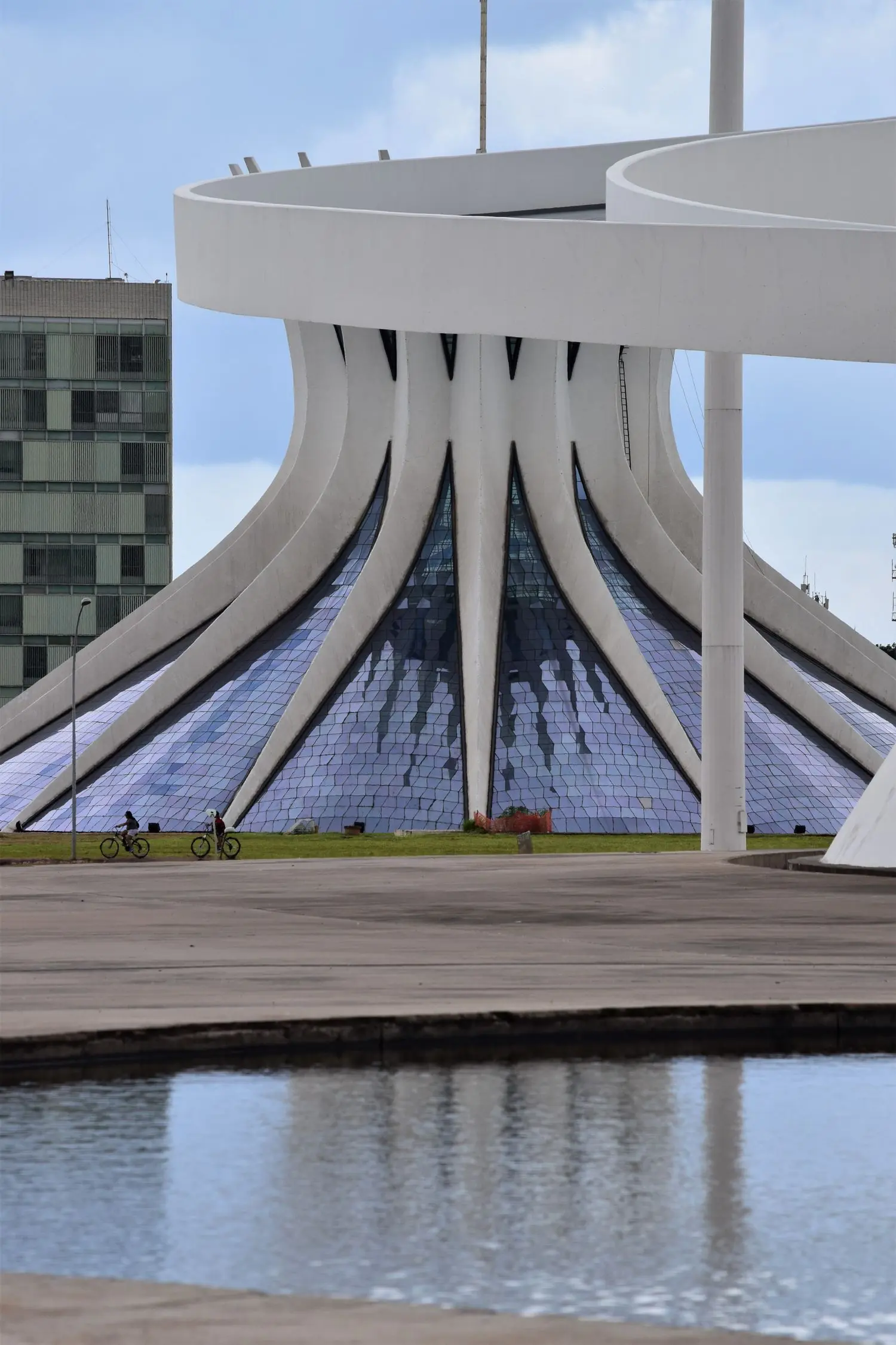 Niemeyer's cathedral in Brasília, the planned capital that ranks highest for long-term safety in Brazil.